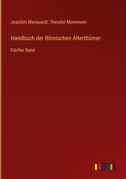 Produktbild: Handbuch der R&ouml;mischen Alterth&uuml;mer