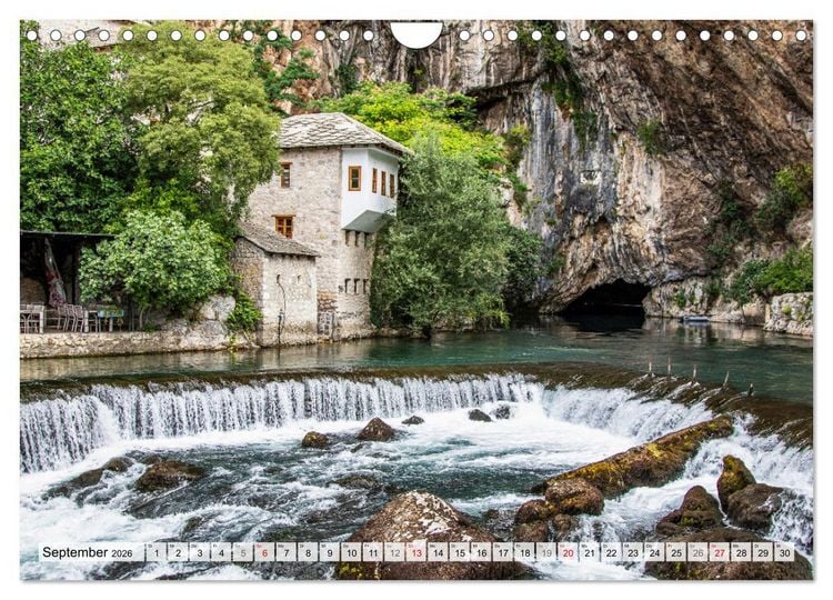 Produktbild: Wasserzauber Bosnien-Herzegowina (Wandkalender 2026 DIN A4 quer), CALVENDO Monatskalender