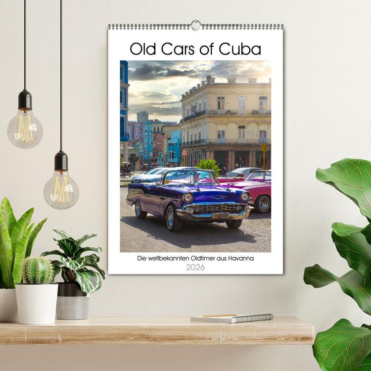 Produktbild: Old Cars of Cuba (Wandkalender 2026 DIN A2 hoch), CALVENDO Monatskalender