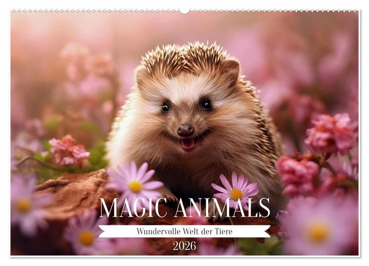 Produktbild: Magic Animals (Wandkalender 2026 DIN A2 quer), CALVENDO Monatskalender