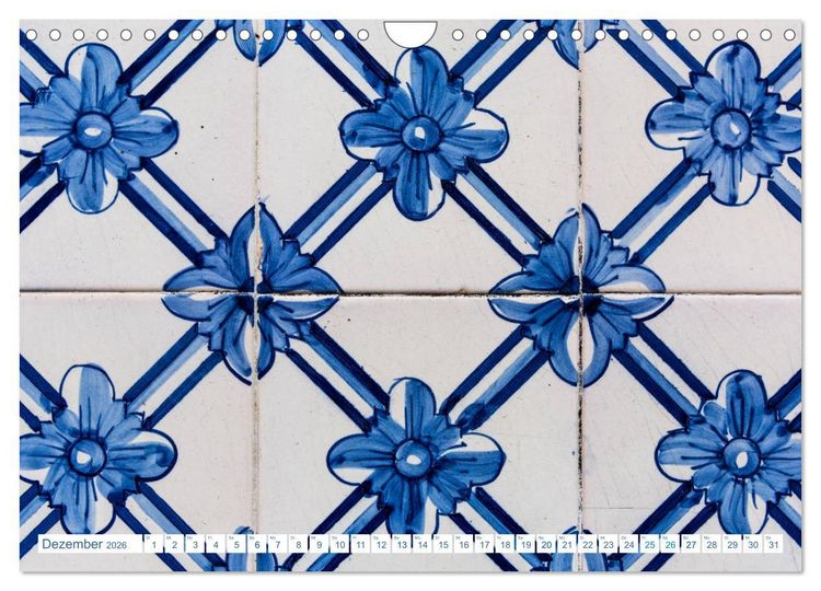 Produktbild: Fliesen von Lissabon (Wandkalender 2026 DIN A4 quer), CALVENDO Monatskalender