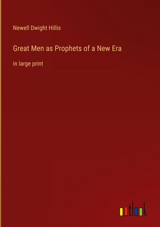 Produktbild: Great Men as Prophets of a New Era