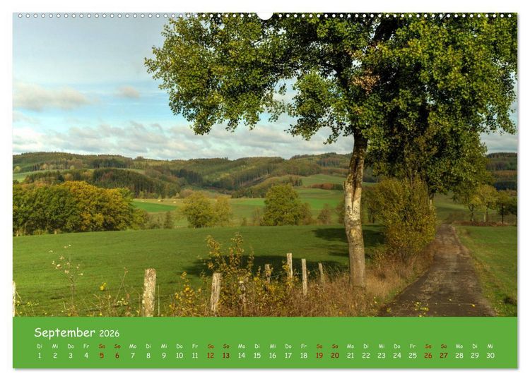 Produktbild: Bergisches Land (Wandkalender 2026 DIN A2 quer), CALVENDO Monatskalender