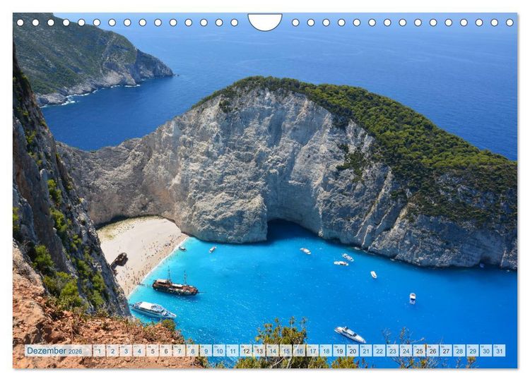 Produktbild: Zakynthos 2026 (Wandkalender 2026 DIN A4 quer), CALVENDO Monatskalender
