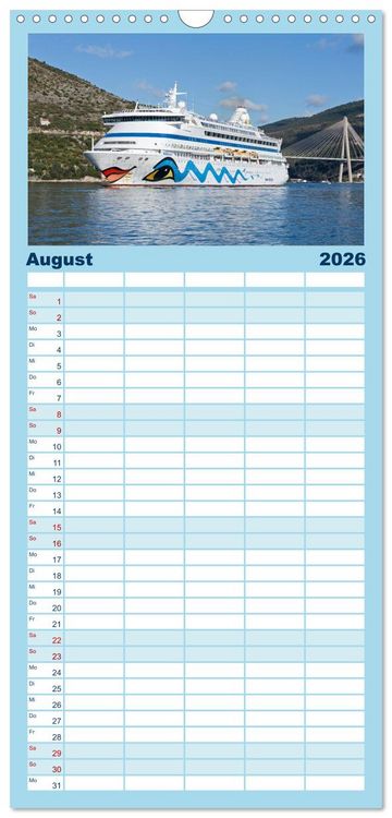 Produktbild: Familienplaner 2026 - Weltkulturerbe Dubrovnik mit 5 Spalten (Wandkalender, 21 x 45 cm) CALVENDO