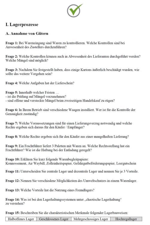 Produktbild: Top-Pr&uuml;fung Fachlagerist / Fachlageristin - 350 &Uuml;bungsaufgaben f&uuml;r die Abschlusspr&uuml;fung