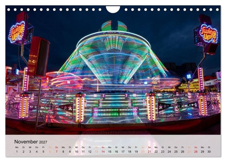 Produktbild: Lichterzauber auf dem Hamburger Dom (Wandkalender 2027 DIN A4 quer), CALVENDO Monatskalender