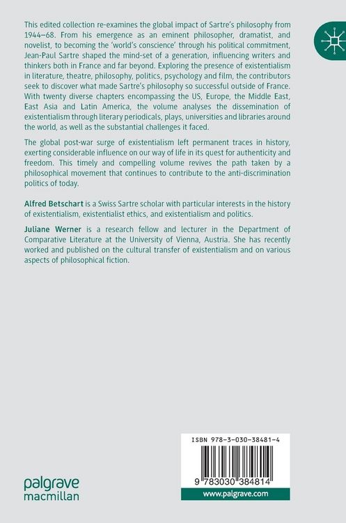 Produktbild: Sartre and the International Impact of Existentialism