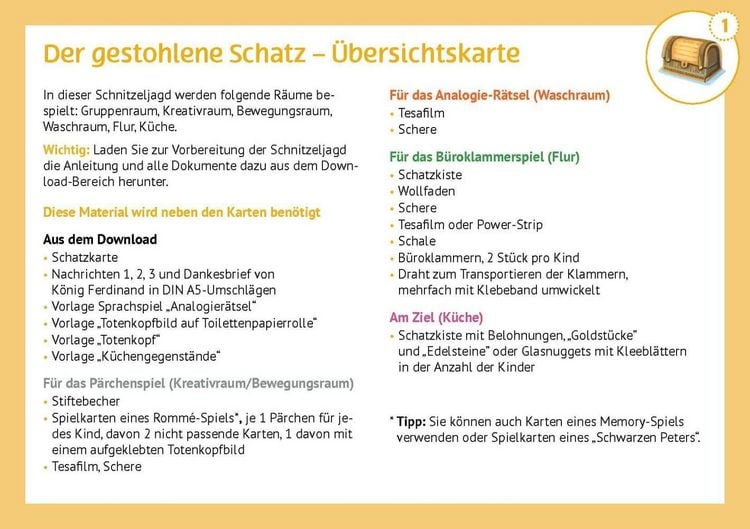 Produktbild: Schnitzeljagd in der Kita
