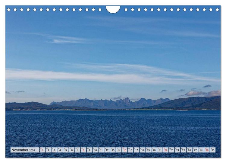 Produktbild: Hurtigruten - Faszination Natur (Wandkalender 2026 DIN A4 quer), CALVENDO Monatskalender