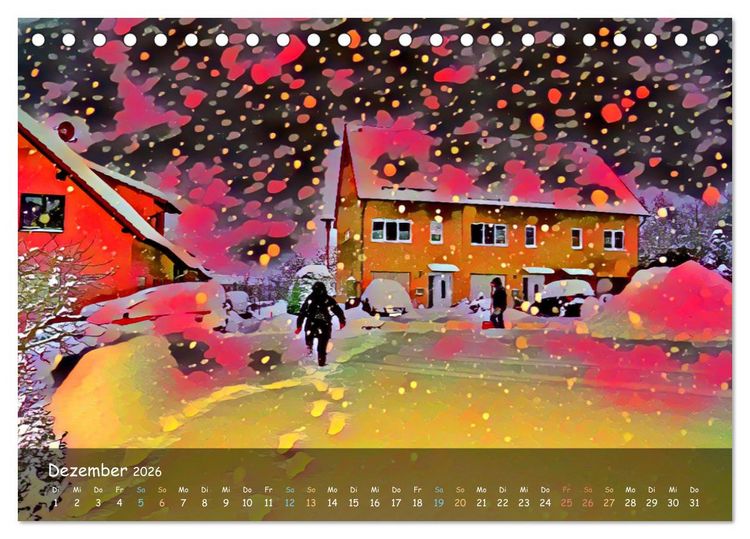 Produktbild: Surreales Farbspiel (Tischkalender 2026 DIN A5 quer), CALVENDO Monatskalender