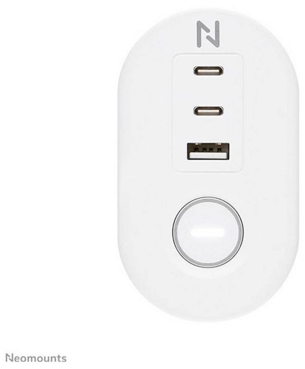 Produktbild: Neomounts DS22-840WH6 Tischsteckdose Wei&szlig; Schutzkontakt 1St.