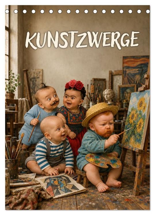 Produktbild: Kunstzwerge (Tischkalender 2027 DIN A5 hoch), CALVENDO Monatskalender