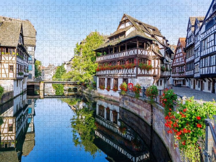 Produktbild: CALVENDO Puzzle Maison des Tanneurs am Quai de la Petite France | 1000 Teile Lege-Gr&ouml;&szlig;e 64x48cm Foto-Puzzle f&uuml;r gl&uuml;ckliche Stunden