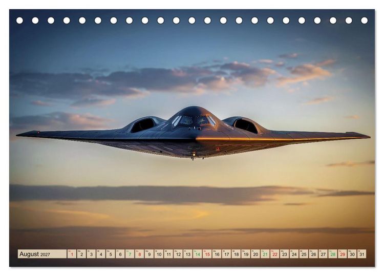 Produktbild: B2 Spirit - Bomber (Tischkalender 2027 DIN A5 quer), CALVENDO Monatskalender