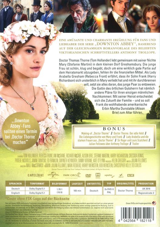 Produktbild: Doctor Thorne [2 DVDs]