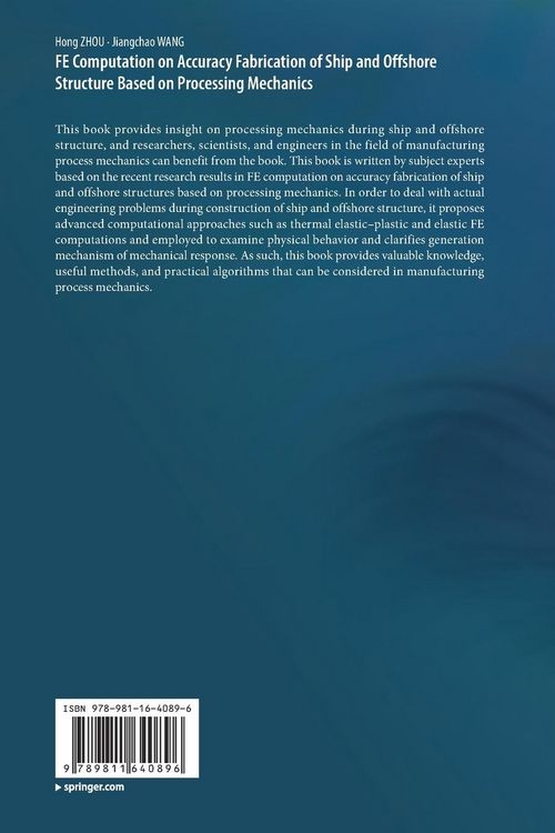 Produktbild: FE Computation on Accuracy Fabrication of Ship and Offshore Structure Based on Processing Mechanics