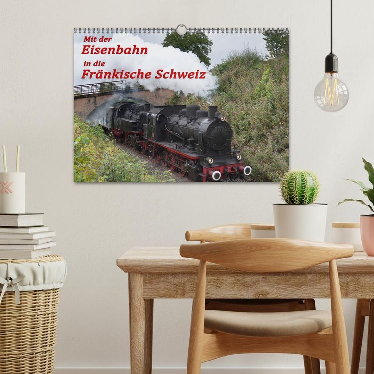 Produktbild: Mit der Eisenbahn in die Fr&auml;nkische Schweiz (Wandkalender 2026 DIN A3 quer), CALVENDO Monatskalender