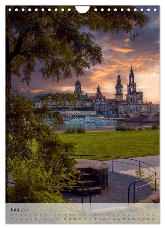 Produktbild: Elbstadt Dresden (Wandkalender 2026 DIN A4 hoch), CALVENDO Monatskalender