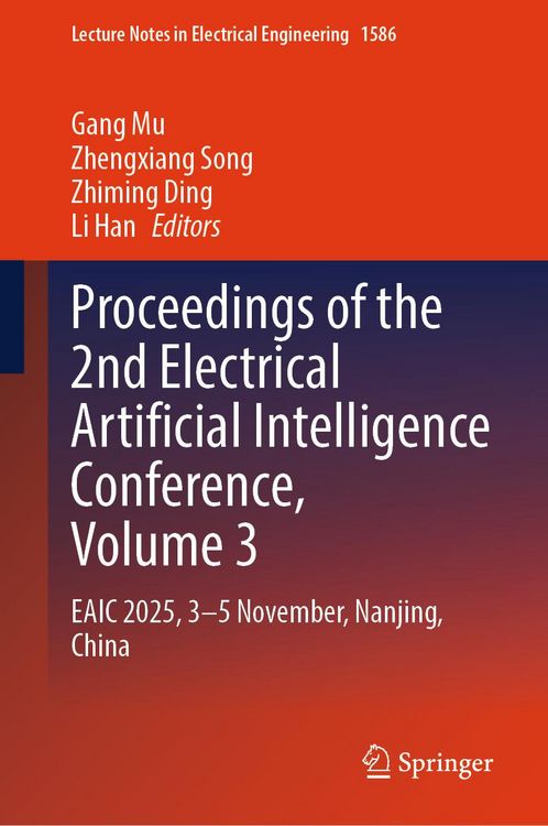 Produktbild: Proceedings of the 2nd Electrical Artificial Intelligence Conference, Volume 3