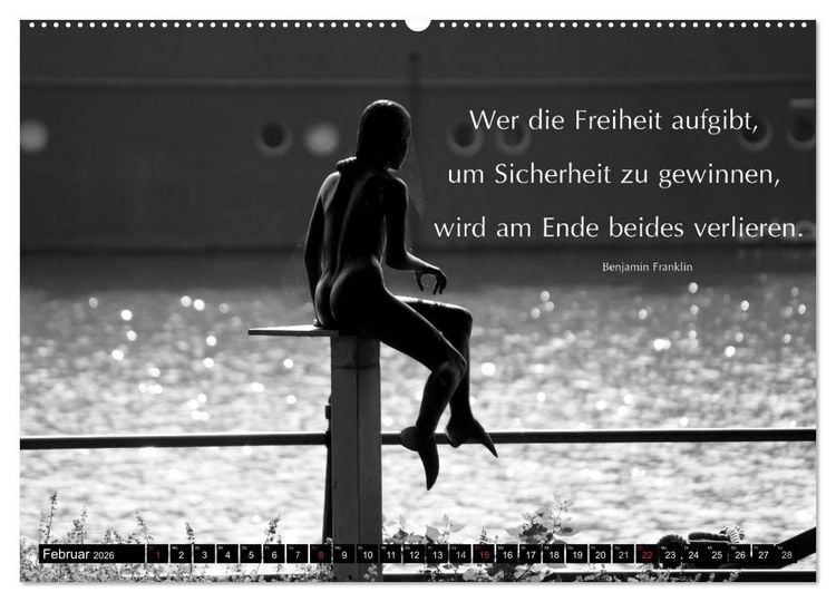 Produktbild: Weisheiten, Zitate und Spr&uuml;che - Ein Jahr voller Gedanken 2026 (hochwertiger Premium Wandkalender 2026 DIN A2 quer), Kunstdruck in Hochglanz