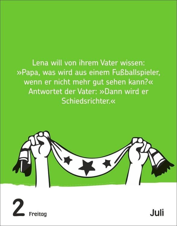Produktbild: Fu&szlig;ballspa&szlig; f&uuml;r Kids Tagesabrei&szlig;kalender 2027 - Witze, lustige Spr&uuml;che und verr&uuml;ckte Fakten