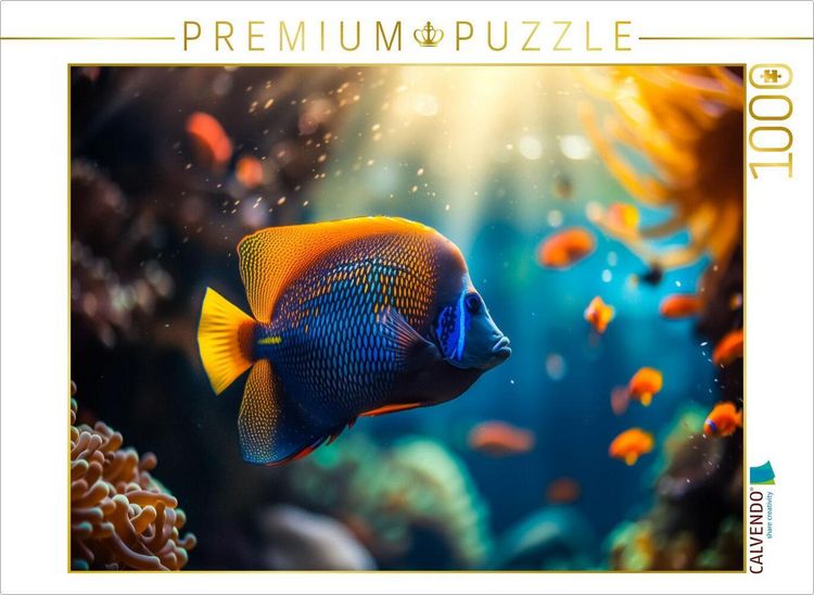 Produktbild: CALVENDO Puzzle m Meer gibt es keine Montageprobleme - alles schwimmt einfach davon | 1000 Teile Lege-Gr&ouml;&szlig;e 64x48cm Foto-Puzzle f&uuml;r gl&uuml;ckliche Stunden