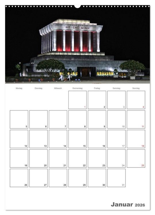 Produktbild: Vietnam 2026 Land der Kontraste (Wandkalender 2026 DIN A2 hoch), CALVENDO Monatskalender