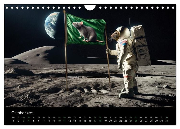 Produktbild: Abenteuerliche Ratten (Wandkalender 2026 DIN A4 quer), CALVENDO Monatskalender