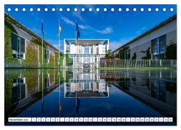 Produktbild: Faszination Berlin - Stadtansichten zwischen Himmel und Spree (Tischkalender 2026 DIN A5 quer), CALVENDO Monatskalender