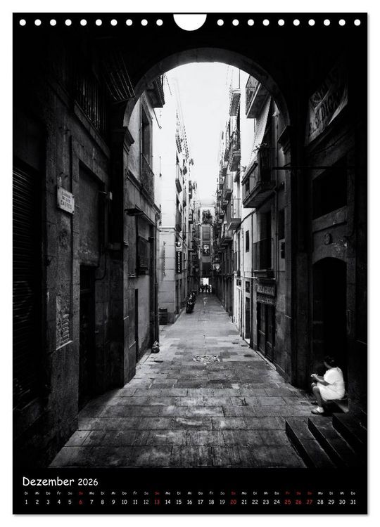 Produktbild: In den Stra&szlig;en und Gassen Barcelonas (Wandkalender 2026 DIN A4 hoch), CALVENDO Monatskalender