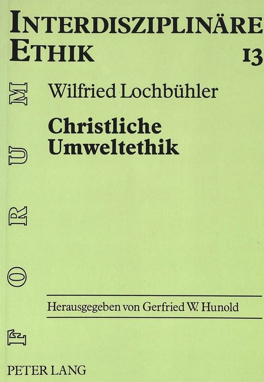 Produktbild: Christliche Umweltethik