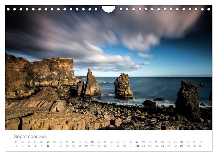 Produktbild: Island - Iceland Impressionen (Wandkalender 2026 DIN A4 quer), CALVENDO Monatskalender