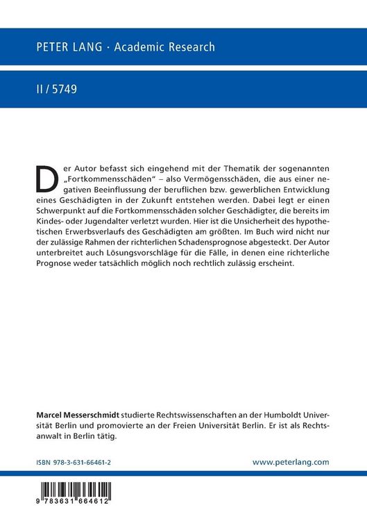 Produktbild: Schadensersatz bei vereitelten Erwerbsbiographien