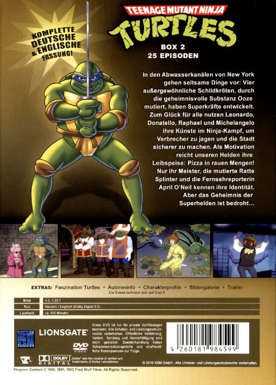 Produktbild: Teenage Mutant Ninja Turtles - Box 2 / Episode 26-50 [5 DVDs]