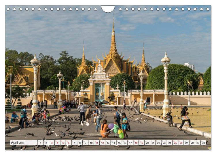 Produktbild: K&ouml;nigreich Kambodscha (Wandkalender 2026 DIN A4 quer), CALVENDO Monatskalender
