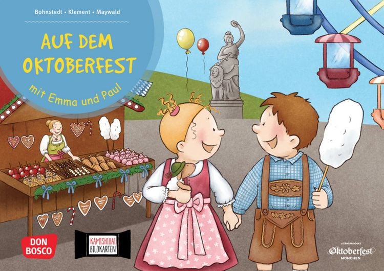 Produktbild: Auf dem Oktoberfest mit Emma und Paul. Kamishibai Bildkartenset