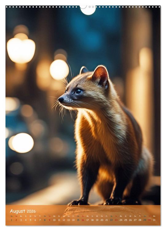 Produktbild: In den Stra&szlig;en der Stadt - Tiere mitten unter uns (hochwertiger Premium Wandkalender 2026 DIN A2 hoch), Kunstdruck in Hochglanz