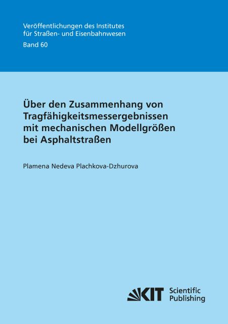 Produktbild: &Uuml;ber den Zusammenhang von Tragf&auml;higkeitsmessergebnissen mit mechanischen Modellgr&ouml;&szlig;en bei Asphaltstra&szlig;en