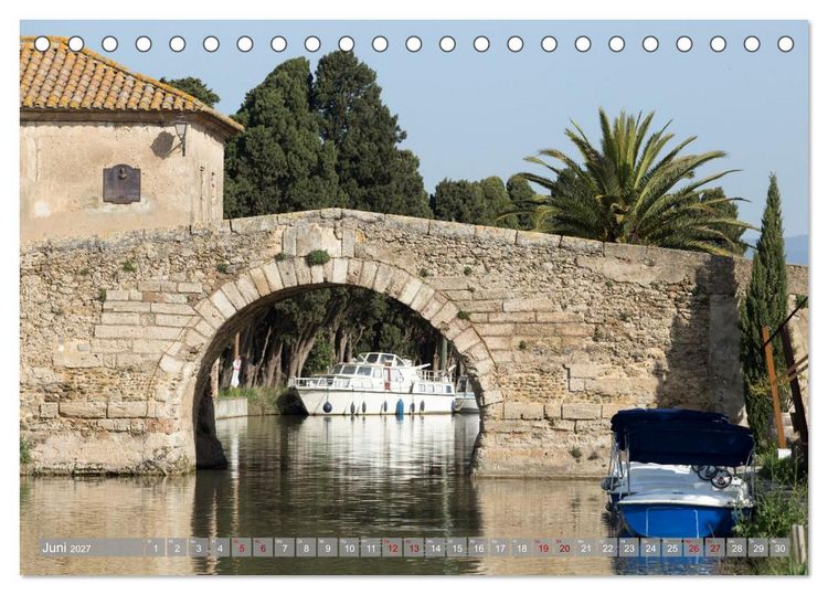 Produktbild: Hausbooturlaub Frankreich - Canal du Midi (Tischkalender 2027 DIN A5 quer), CALVENDO Monatskalender