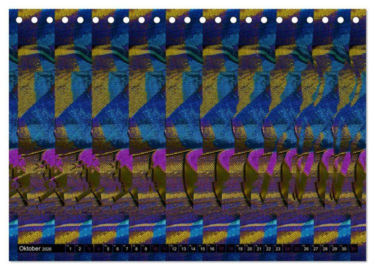 Produktbild: Magische Bilder - 3D Stereogramme (Tischkalender 2026 DIN A5 quer), CALVENDO Monatskalender