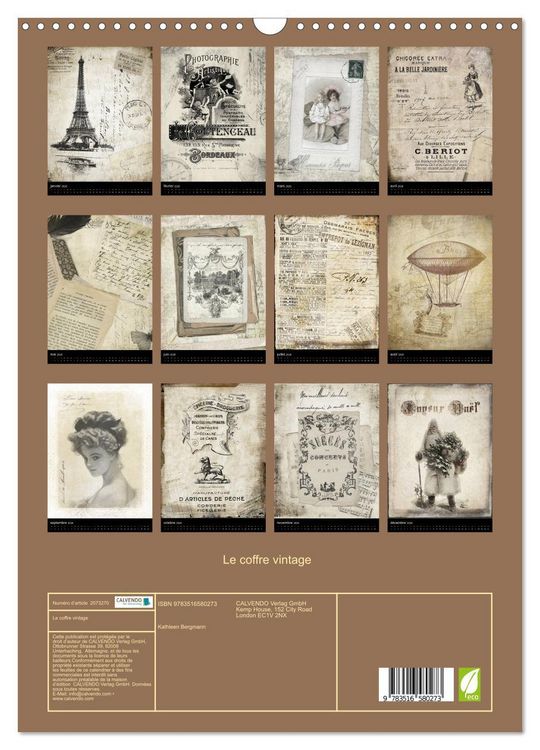 Produktbild: Le coffre vintage (Calendrier mural 2026 DIN A3 horizontal), CALVENDO calendrier mensuel