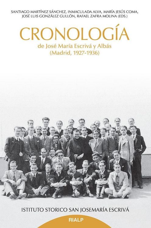 Produktbild: Cronolog&iacute;a de Jose Mar&iacute;a Escriv&aacute; y Alb&aacute;s : Madrid, 1927-1936