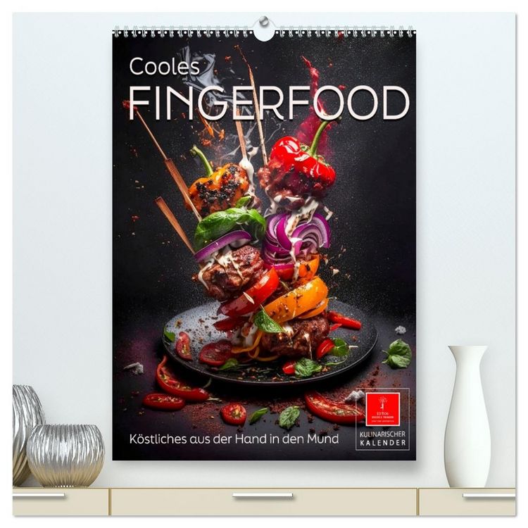 Produktbild: Cooles Fingerfood (hochwertiger Premium Wandkalender 2026 DIN A2 hoch), Kunstdruck in Hochglanz