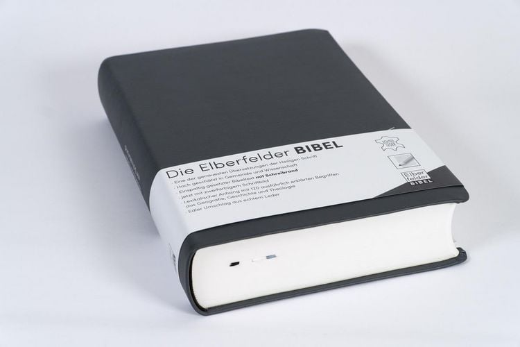 Produktbild: Elberfelder Bibel - mit Schreibrand, Leder