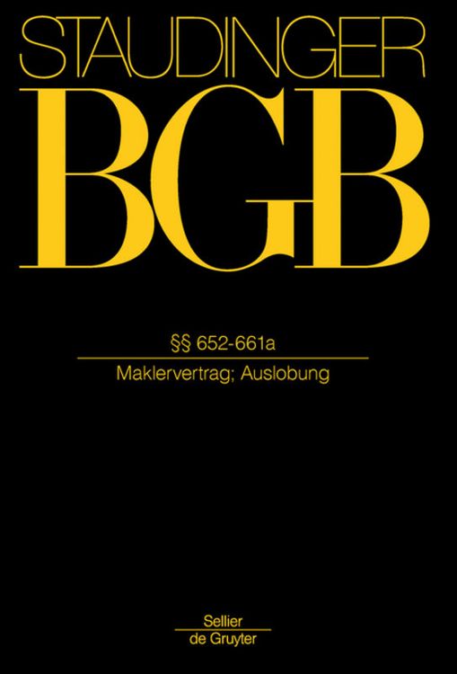 Produktbild: &sect;&sect; 652-661a