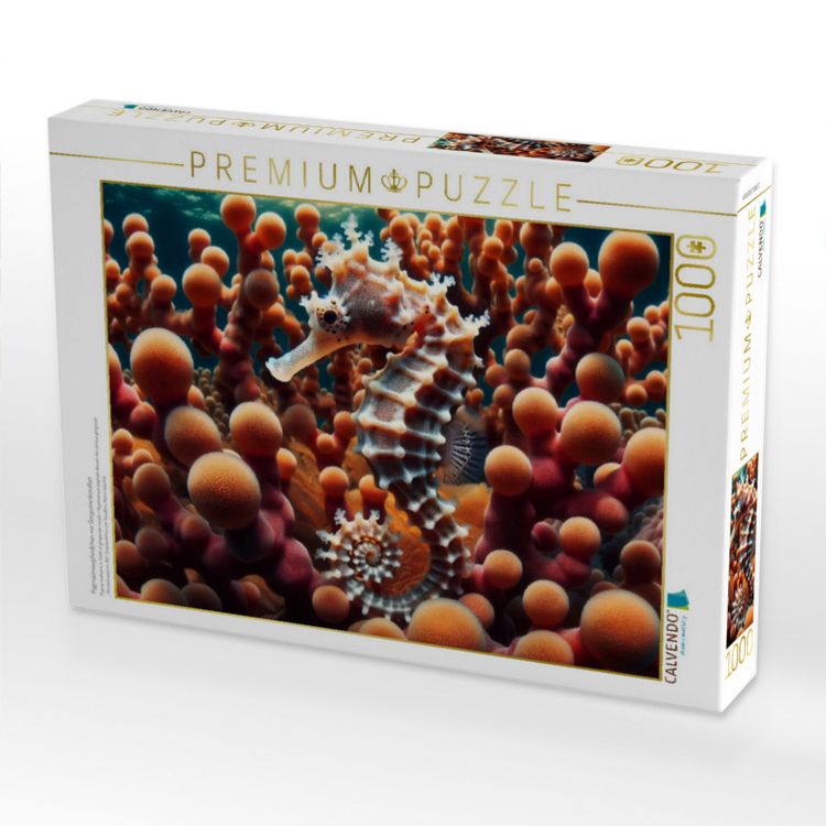 Produktbild: CALVENDO Puzzle Pygm&auml;enseepferdchen vor Gorgonienkorallen | 1000 Teile Lege-Gr&ouml;&szlig;e 64x48cm Foto-Puzzle f&uuml;r gl&uuml;ckliche Stunden