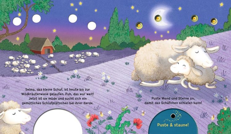 Produktbild: Mein Puste-Licht-Buch: Ein Sternlein wacht in dunkler Nacht