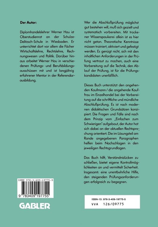 Produktbild: Abschlu&szlig;pr&uuml;fung f&uuml;r den Kaufmann/die Kauffrau im Einzelhandel
