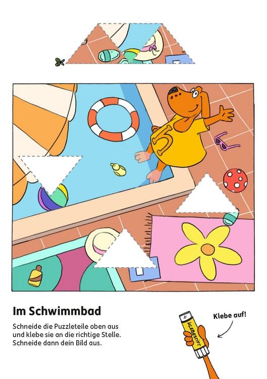 Produktbild: Kindergartenblock ab 4 Jahre - Schneiden, kleben, basteln